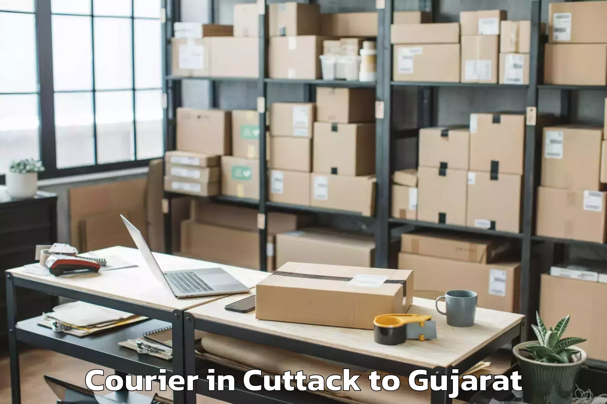 Get Cuttack to Botad Courier